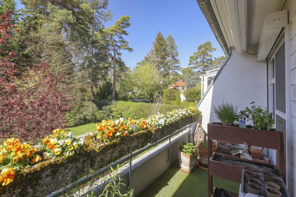 Balkon vor dem Schlafzimmer