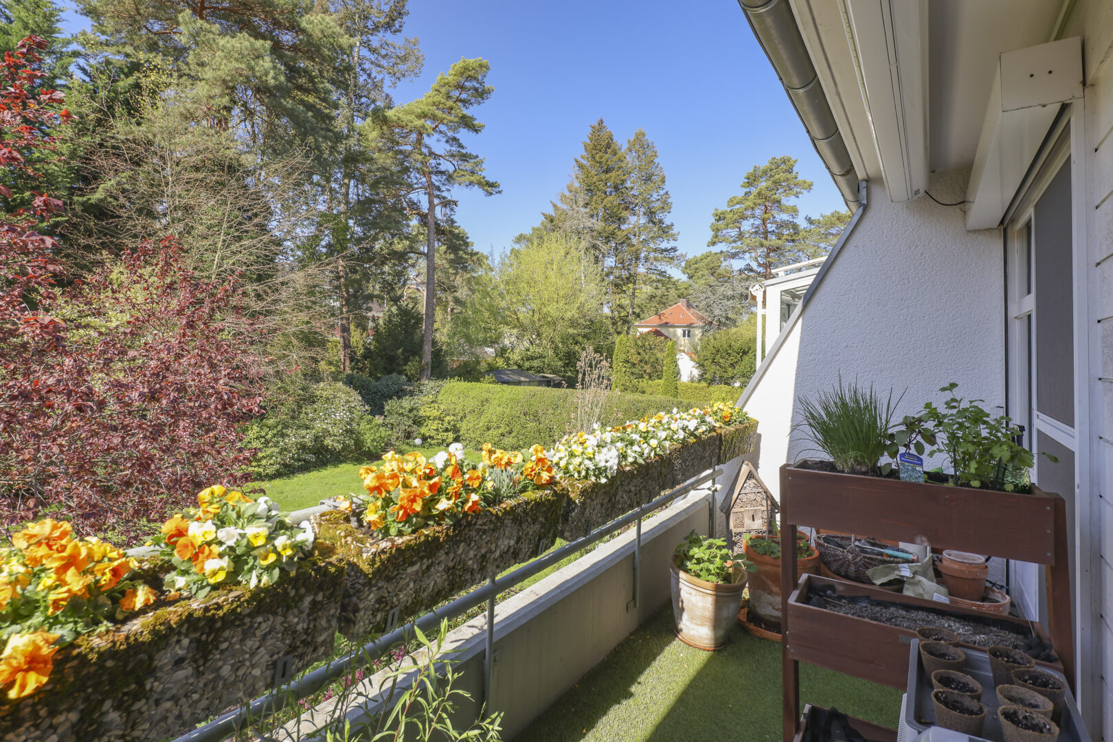 Balkon vor dem Schlafzimmer